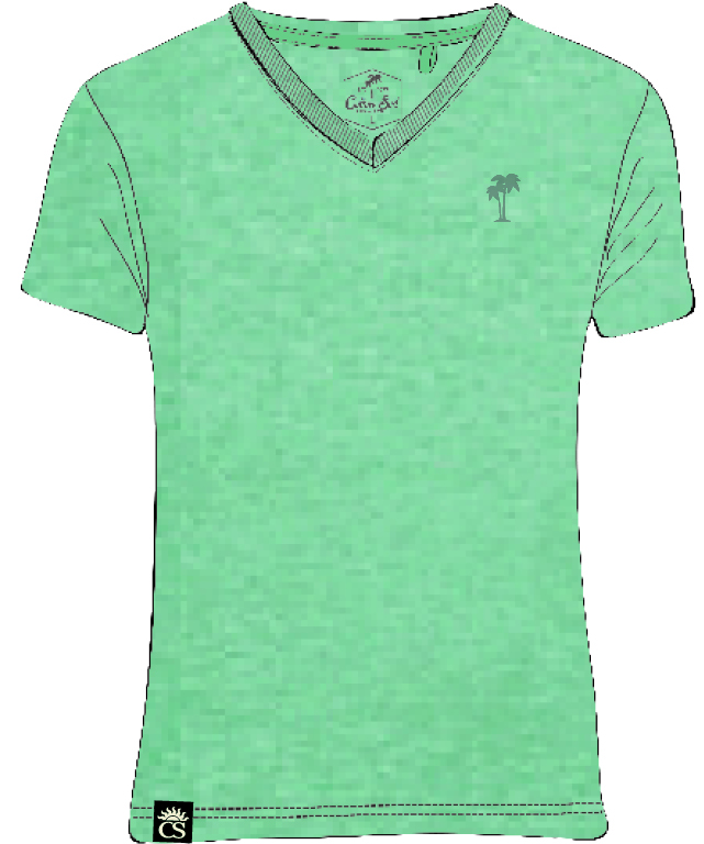 tee shirt homme vert